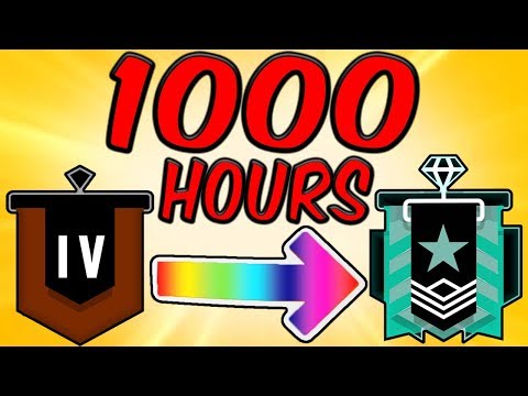 What 1000 HOURS of COPPER to DIAMOND Looks Like - Rainbow Six Siege