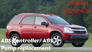 Chevy Equinox ABS controller ABS pump replacement how to