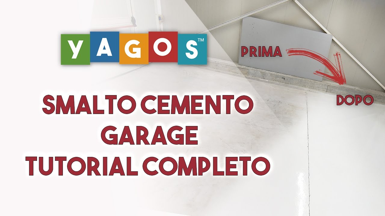 Tutorial stesura smalto per pavimento cemento garage Smalto alta resistenza V33 Yagos.it