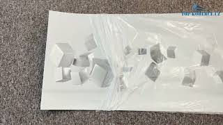 Kuchyňský panel ABS plast Gray cubes 3000x600mm 1,5mm