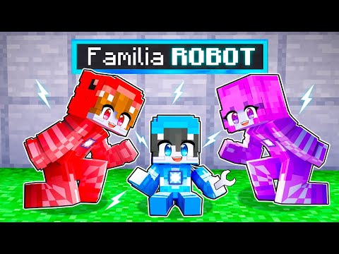 Adopted by a FAMILY of ROBOTS in Minecraft!