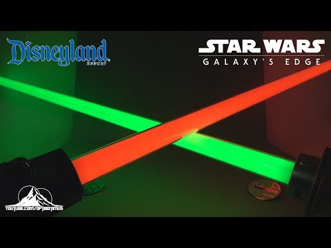 Disneyland Star Wars Galaxy's Edge Savi’s Workshop HANDBUILT LIGHTSABER Video Review