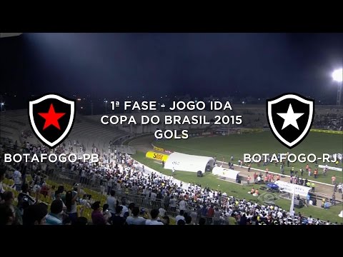 Gols - Botafogo-PB 2 x 2 Botafogo-RJ - Copa do Brasil - 01/04/2015