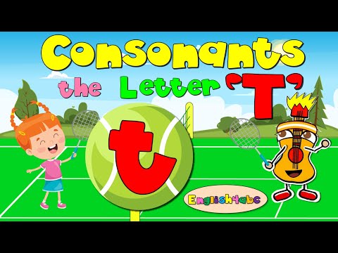 Consonants / The Letter Tt / Phonics Song / Short Vowels
