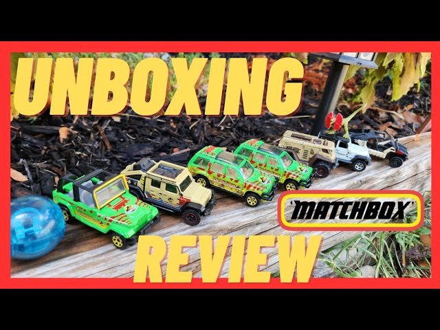 Vídeo relacionado con Mattel Jurassic World: El Renacer Matchbox RC Cazadinosaurios teledirigido Camión de juguete teledirigido a pilas con figura de dinosaurio y jaula de captura para transportar al dinosaurio, JHB67