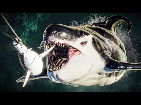 Killer Whale vs Megalodon & Mosasaurus | Hunting and Fighting Marine Reptiles | JWE2