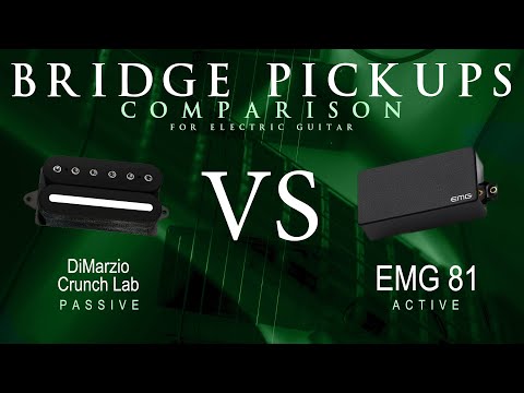 DiMarzio CRUNCH LAB vs EMG 81 - Bridge Guitar Pickup Comparison Tone Demo