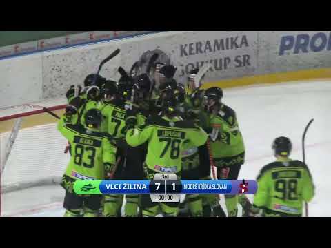 20. kolo Vlci Žilina - Modré krídla Slovan 7:1 (HIGHLIGHTY)