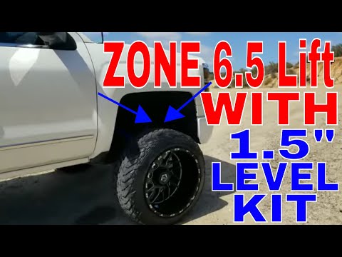 Silverado on 6.5 Zone Lift added 1.5"  Leveling Spacer!! 8" TOTAL! NEVER SEEN!