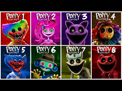 Poppy Playtime: Chapter 1, 2, 3, 4, 5, 6, 7 & 8 FULL GAMEPLAY WALKTHROUGH & ENDING | Poppy Playtime