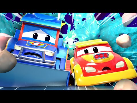 Crtići sa autima za djecu -  BIJEG OD POPLAVE U TUNELU ! - Super Kamion u Auto Gradu !