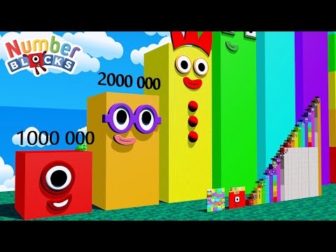 Numberblocks Step Squad NEW 1 to 1295 vs 20000000 BIGGEST - The Amazing Step Squad Numberblocks