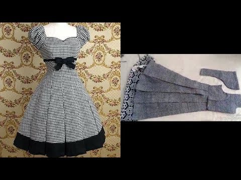 top stylish & beautiful designer frock cutting step by step easy to make