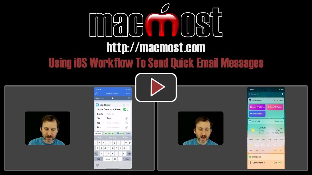 Using iOS Workflow To Send Quick Email Messages