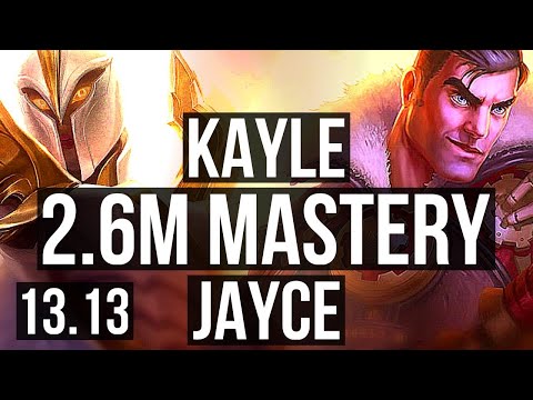 KAYLE vs JAYCE (TOP) | 5/0/3, 2.6M mastery | EUW Master | 13.13