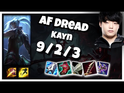Kayn vs Nidalee AF Dread JUNGLE (9/2/3) - v11.5