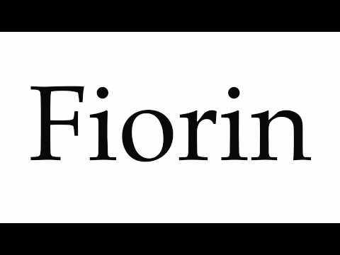 How to Pronounce Fiorin