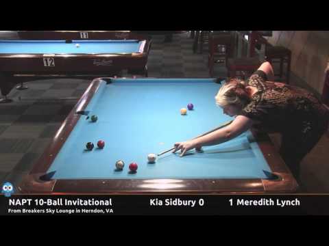 Kia Sidbury vs Meredith Lynch - NAPT Inaugural 10-Ball Invitational