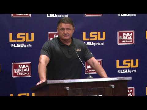 Video: Ed Orgeron's Full Press Conference From Monday, Sept. 16, 2019