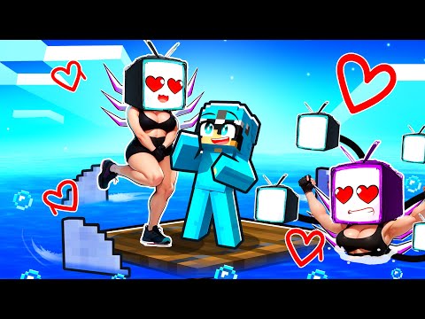 LOCKED on ONE RAFT With SKIBIDI SISTERS!