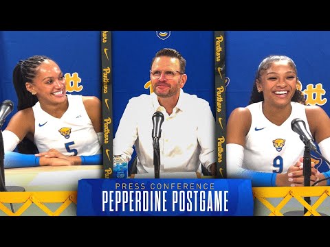 Pitt Volleyball | Postgame vs Pepperdine | Dan Fisher, Olivia Babcock & Ryla Jones