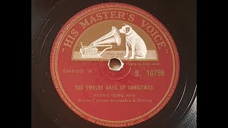 Perry Como &#39;The Twelve Days Of Christmas&#39; 1954 78 rpm