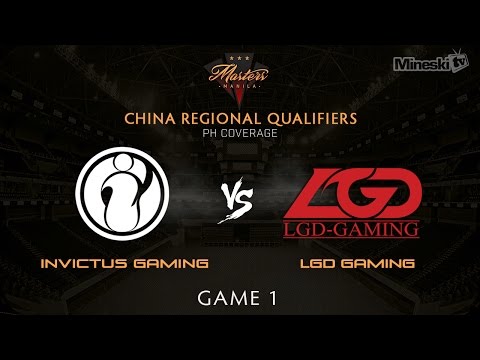 iG vs LGD | Game 1 | The Manila Masters | China Regional Qualifier | PH Coverage