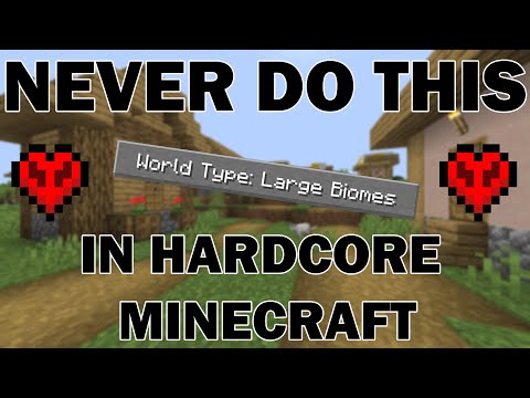 Never Turn on Large Biomes in Hardcore Minecraft | This is How it Went