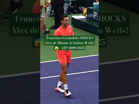 Francisco Cerúndolo SHOCKS Alex de Minaur in Indian Wells! 😱 | ATP 1000 2025#cerundolo #indianwells