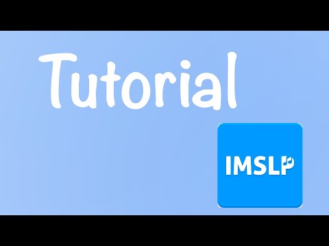 Encuentra tus partituras. IMSLP (Tutorial - 1° Parte)