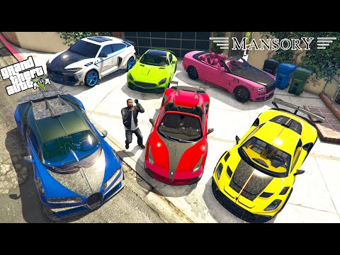GTA 5 - Stealing Luxury Mansory Cars with Franklin | (GTA V Real Life Cars #97)