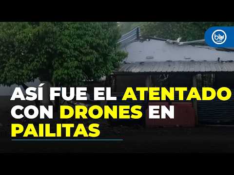 Nuevo ataque con drones contra la subestación de policía de El Burro, en Pailitas, Cesar