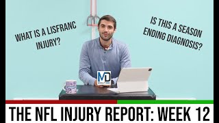 J.K. Dobbins' Lisfranc Injury Explained - Week 12 Injury Report