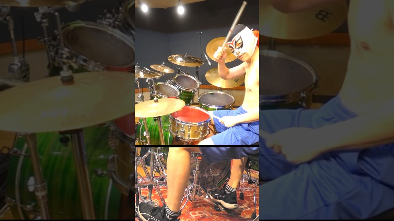 【創聖のアクエリオン】激しく叩いてみた！ #創聖のアクエリオン #アクエリオン # #akino  #ダイナ四 #ドラム叩いてみた