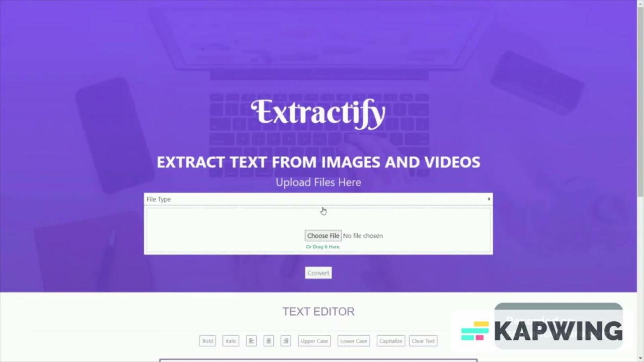 Extractify.co tutorial
