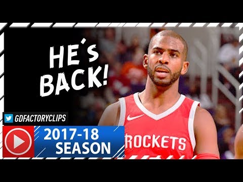 Chris Paul RETURNS, Full Highlights vs Suns (2017.11.16) - 11 Pts, 10 Assists