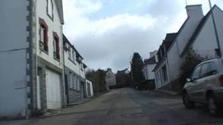 preview picture of video 'Driving Along Rue Laennec D14, Huelgoat, Finistère, Brittany, France 12th April 2010'