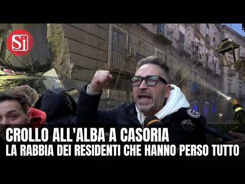 Crollo a Casoria, la rabbia e la disperazione dei residenti ora sfollati