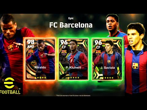 Epic FC Barcelona  Rivaldo-Kluivert-Saviola | efootball 2023