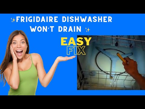 ✨ Frigidaire Dishwasher  - Water Left At End Of Cycle  -  EASY FIX ✨