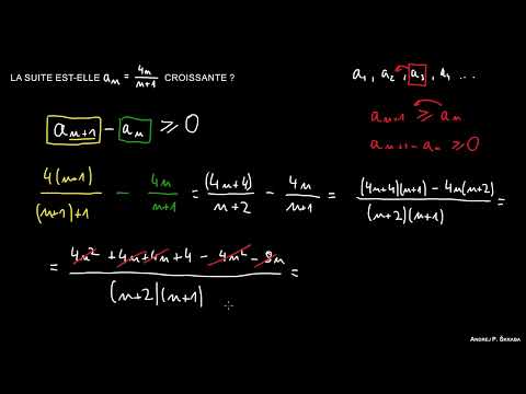 Suites Décroissantes et Croissantes