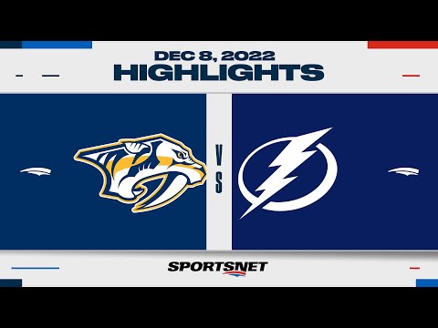 NHL Highlights | Predators vs. Lightning - December 8, 2022