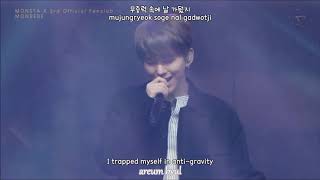 MONSTA X - GRAVITY [Han + Rom + Engsub] Lyrics