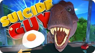HUNGRY HUNGRY T-REX! EATEN BY A DINOSAUR!? - Suicide Guy - Part 3 (Funny Gameplay)