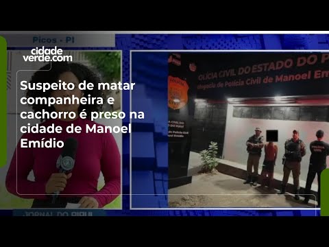 Suspeito de matar companheira e cachorro é preso na cidade de Manoel Emídio