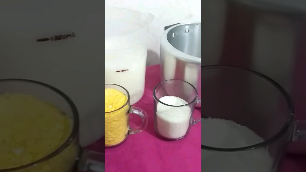 Mingau de Flocão de milho Completo no canal #shorts