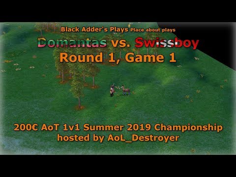 Summer 2019 Championship, R1 - Domantas vs. Swissboy, Game 1 - Age of Mythology: The Titans