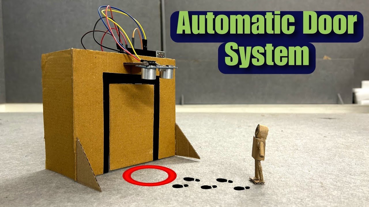 DIY Automatic Door System with Ultrasonic Sensor & Servo Motor! 🚪🤖 (Live Demo)