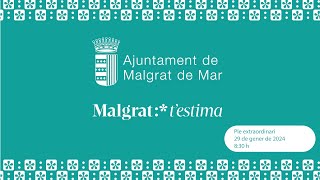 Ple extraordinari 29/01/2024