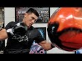 DMITRY BIVOL RIPPING JAW BREAKING UPPERCUTS FOR CANELO DURING WORKOUT ON AQUA BAG!